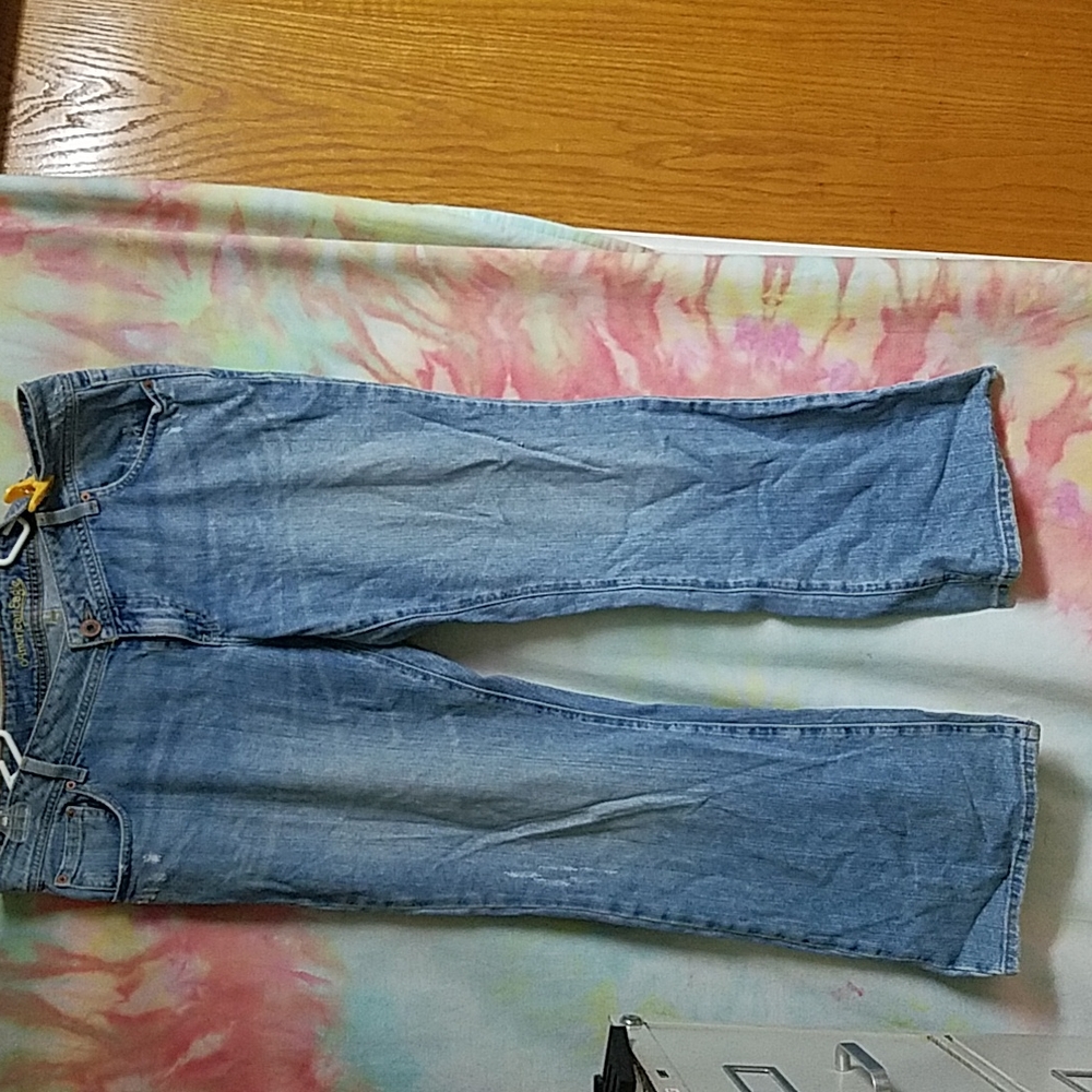 Distressed American Eagle Jean's